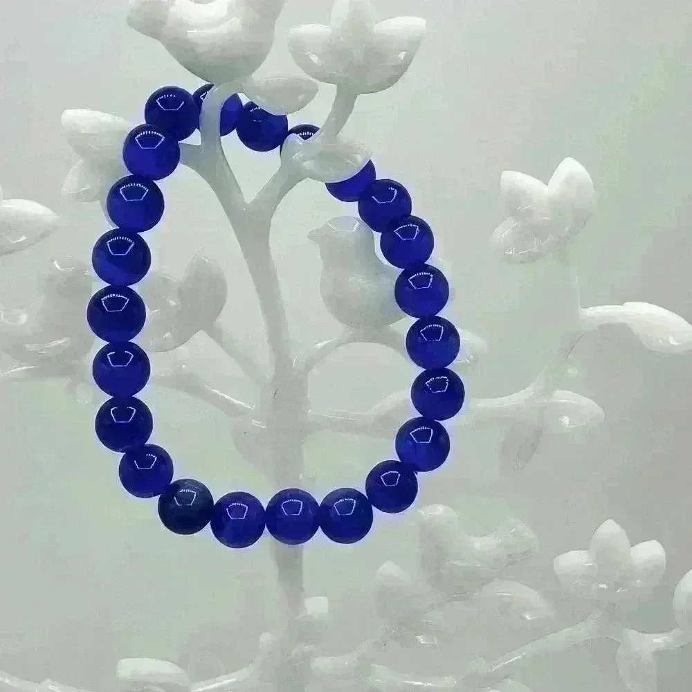 Vibrant Blue Beaded Fashion Statement Bracelet